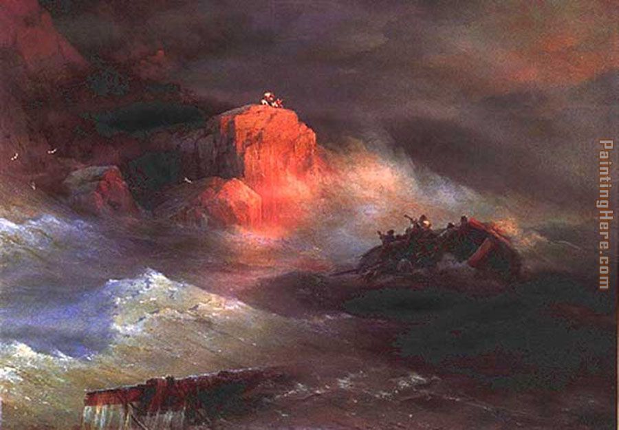 Crash painting - Ivan Constantinovich Aivazovsky Crash art painting